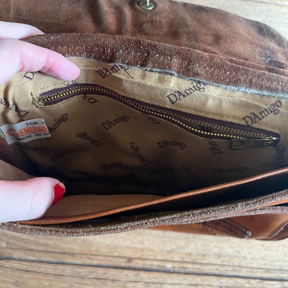 DA MIGO VINTAGE genuine leather bag! Beautiful bag - Picture 4 of 7